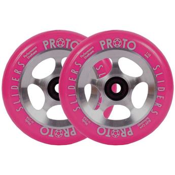 Paire de roues trottinette PROTO Slider Starbright Pink/Raw 110mm