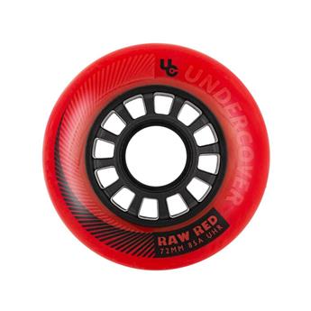 Roues roller UNDERCOVER Raw 72/85A Red (pack de 4)