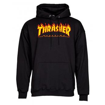 Sweat shirt THRASHER Flame Logo Hoodie Black