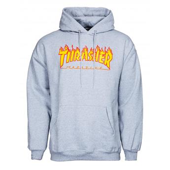 Sweat shirt THRASHER Flame Logo Hoodie Grey