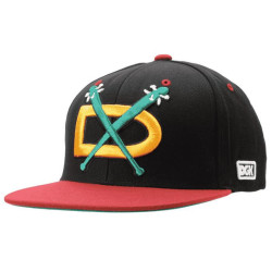 Casquette DGK SKATEBOARDS night hawks snapback black cardinal