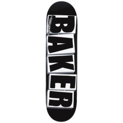 Plateau skate BAKER brand logo blk wht 8.475 x 31.875