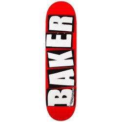 Plateau skate BAKER brand logo white 8.125 x 31.25