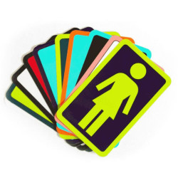 Promotion GIRL SKATEBOARDS girl sticker og assorted (15cm x 9.5cm)