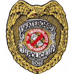 Promotion POWELL PERALTA patch skateboard police