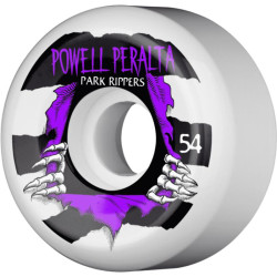 Roues skate POWELL PERALTA (jeu de 4) 54mm park ripper 2 white