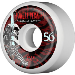 Roues skate POWELL PERALTA (jeu de 4) 56mm skull sword 2 white