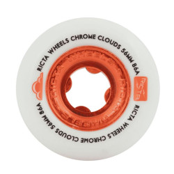 Roues skate RICTA (jeu de 4) 56mm clouds chrome red 86a