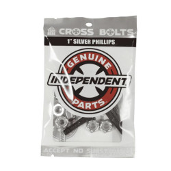 Visserie INDEPENDENT (jeu de 8) gp phillips 1 black silver