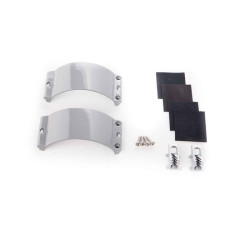 Kit palan UNIFIBER 2x Clamcleat CL244/S5  Ash Grey Strap, 4x Screws, 4x Rubber