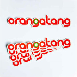 stickers pack de 5 ORANGATANG