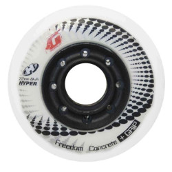 Roue de roller HYPER kit de 4 hyper concrete+g 84a 72mm Blanc