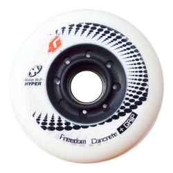 Roue de roller HYPER kit de 4 hyper concrete+g 84a 80mm Blanc