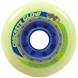Roue de roller HYPER kit de 4 hyper concrete+g 84a80mm phosphorescent