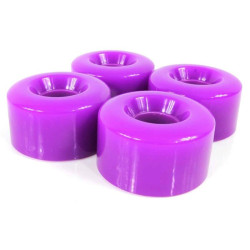 Roue de roller quad NANO kit de 4 pu 80a 58x32mm Violet