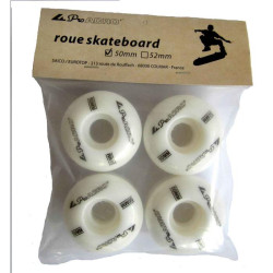 Roue de skate PRO ACRO kit de 4 50x30mm Blanc