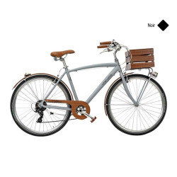 Vélo CASADEI urban wood 28 homme 7v alu h52 Noir