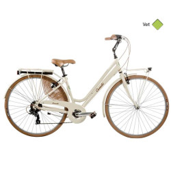 Vélo CASADEI vintage 28 femme 6v alu h44 Vert