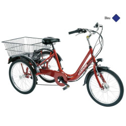 Vélo CASADEI e-bike 3 roues 24 6v ansmann h47 bleu
