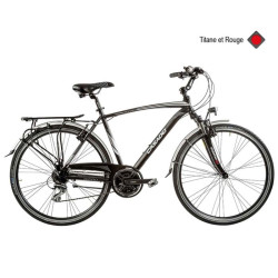 Vélo CASADEI ctb 28 zefiro 24v alu h52 titane et rouge
