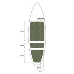 Pad surf MYSTIC Ambush Full Deckpad Classic Shape Army