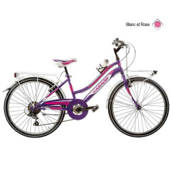 Vélo CASADEI mtb 24 lincy 6v h35 blanc rose