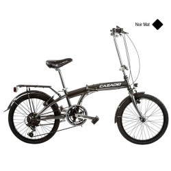 Vélo CASADEI pliant 20 acier 6v h30 Noir