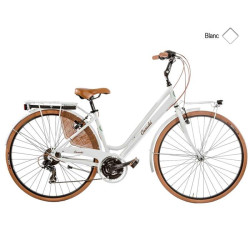 Vélo CASADEI vintage 28 femme 21v alu h44 Blanc