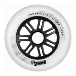 Roue roller en ligne POWERSLIDE Spinner 110mm/88a, matte white, Pcs.