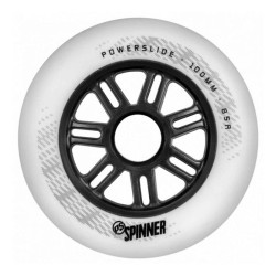 Roue roller en ligne POWERSLIDE Spinner 100mm/88a, matte white, Pcs.