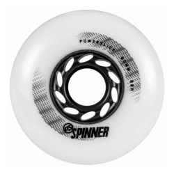 Roue roller en ligne POWERSLIDE Spinner 80mm/88a, white, 4-Pack