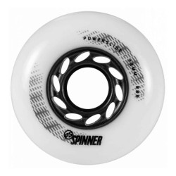 Roue roller en ligne POWERSLIDE Spinner 72mm/88a, matte white, 4-Pack