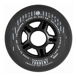 Roue roller en ligne POWERSLIDE Torrent Rain, 90mm/84a black, 4-Pack