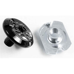 Visserie roller en ligne POWERSLIDE Cuff Screw 9mm black incl. Antirivet fit Imperial/HC Evo (not Trinity)