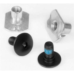 Visserie roller en ligne POWERSLIDE Next Cuff Screw, black, 2-Pack