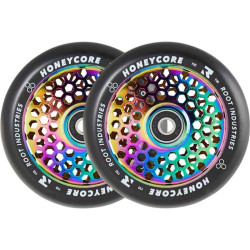 Root Honeycore Noir 110mm Roue Trottinette Freestyle Pack de 2 Neochrome 110mm