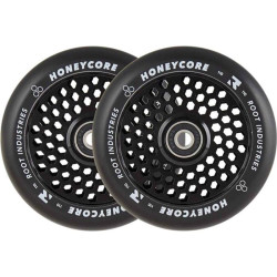 Roue Trottinette Freestyle ROOT Honeycore Noir 110mm (Pack de 2)