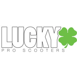 Lucky Blanc Autocollant Trottinette Freestyle