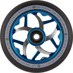 Striker Essence V3 Noir Roue Trottinette Freestyle Bleu 110mm