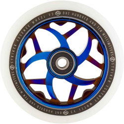 Striker Essence V3 Blanc Roue Trottinette Freestyle Blue Chrome 110mm