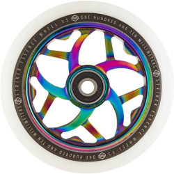 Striker Essence V3 Blanc Roue Trottinette Freestyle Rainbow 110mm