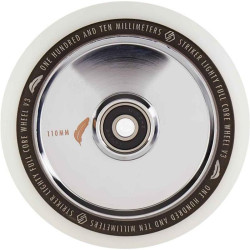 Striker Lighty Full Noyau V3 Blanc Roue Trottinette Freestyle Chrome 110mm