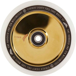 Striker Lighty Full Noyau V3 Blanc Roue Trottinette Freestyle Gold 110mm