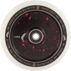 Striker Lighty Full Noyau V3 Blanc Roue Trottinette Freestyle Red Splash 110mm