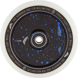 Striker Lighty Full Noyau V3 Blanc Roue Trottinette Freestyle Blue Splash 110mm