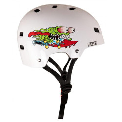 Casque BULLET x SANTA CRUZ Slasher Youth 49-54cm Gloss White OSFA