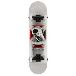 Skate BIRDHOUSE SKATEBOARDS Stage 3 Hawk Skull 2 Chrome Silver Foil 7.75