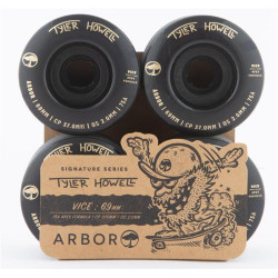 Roues skate ARBOR Vice Tyler Howell 75a Black 69mm