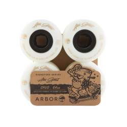 Roues skate ARBOR Spud Axel Serrat 82a White 64mm
