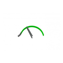 Rear fender KOSTKA 16´´ forRubik 4 - Green